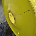 12"W x 46"D, John Deere Yellow 10-Hole Formed Plate , -8.12" Offset