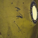 10"W x 54"D, John Deere Yellow 10-Hole Formed Plate , -6.38" Offset