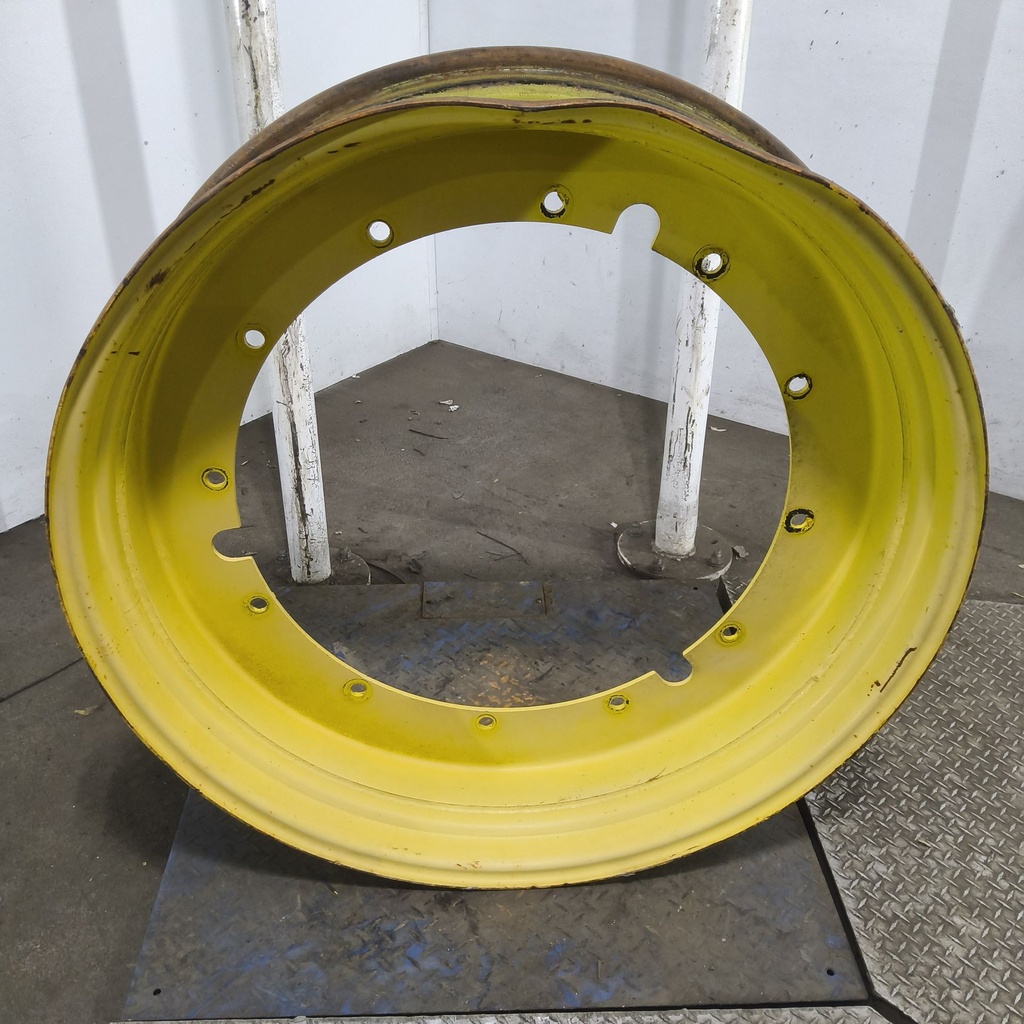10"W x 42"D, John Deere Yellow 12-Hole Stub Disc , 1.69" Offset