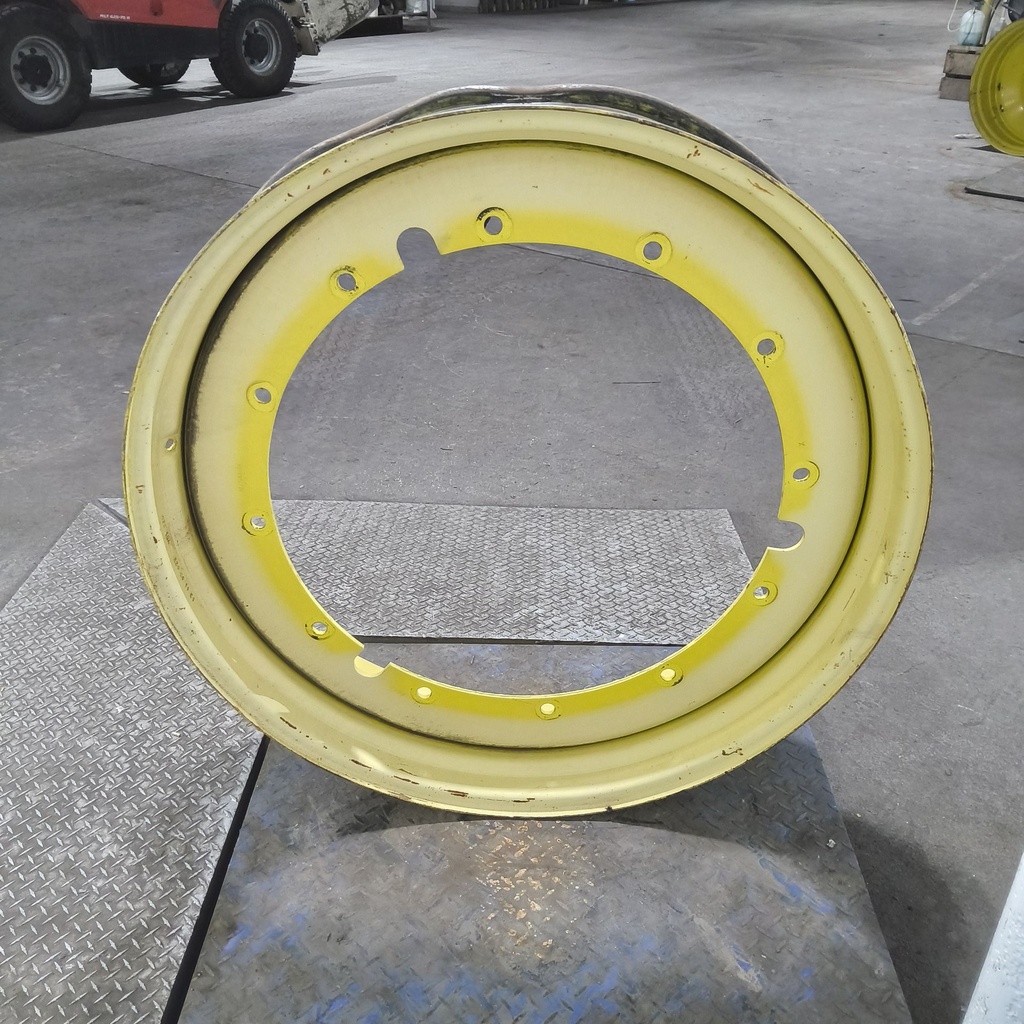 10"W x 42"D, John Deere Yellow 12-Hole Stub Disc , 1.69" Offset