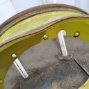 10"W x 42"D, John Deere Yellow 12-Hole Stub Disc , 1.69" Offset