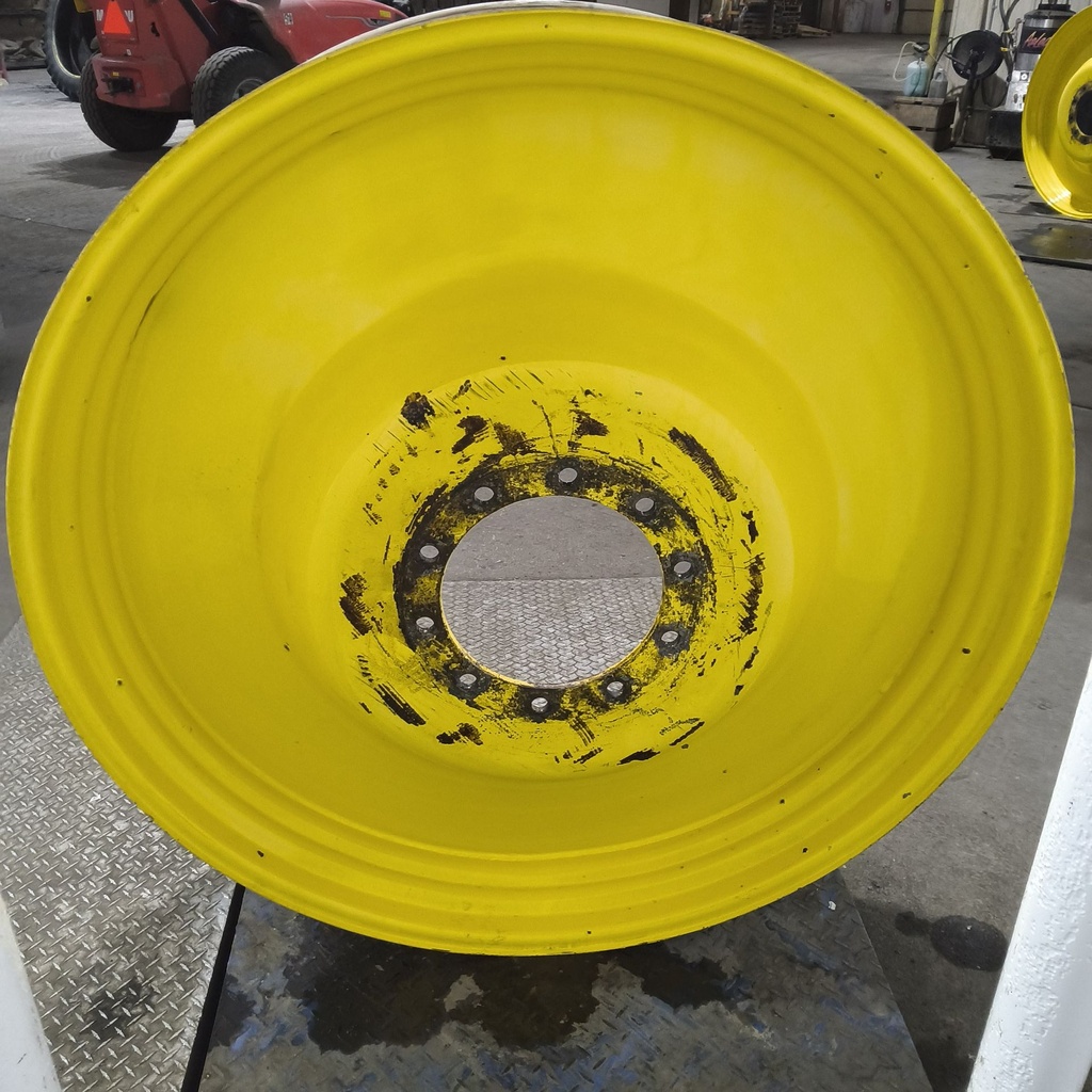 12"W x 50"D, John Deere Yellow 10-Hole Spun Disc Sprayer , -7.5" Offset
