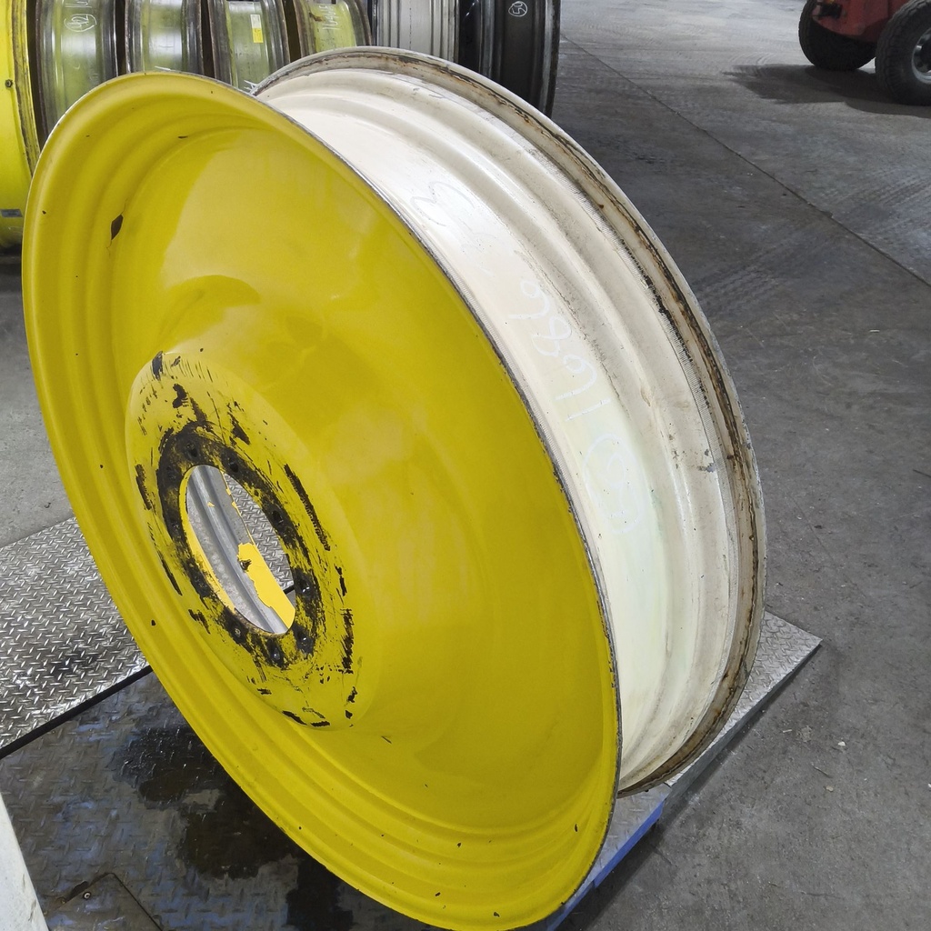 12"W x 50"D, John Deere Yellow 10-Hole Spun Disc Sprayer , -7.5" Offset