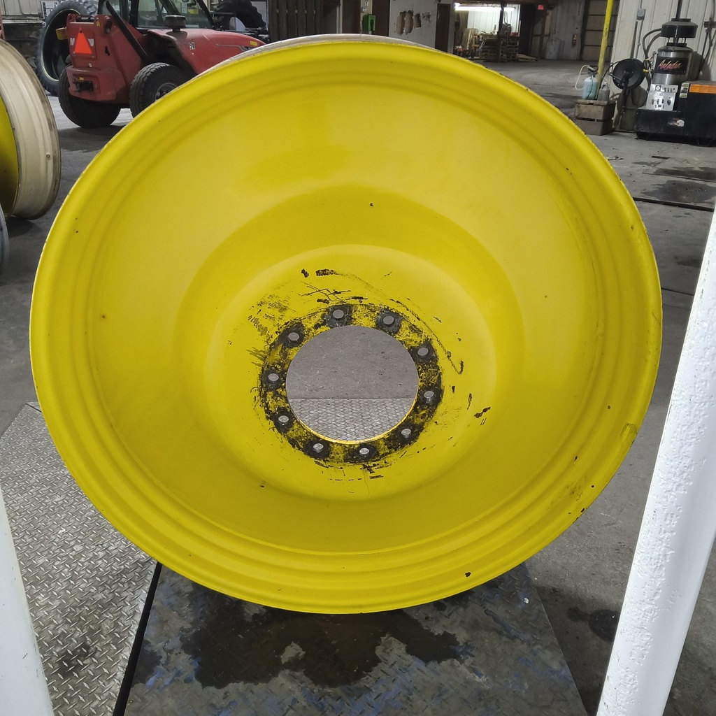 12"W x 50"D, John Deere Yellow 10-Hole Spun Disc Sprayer , -7.5" Offset