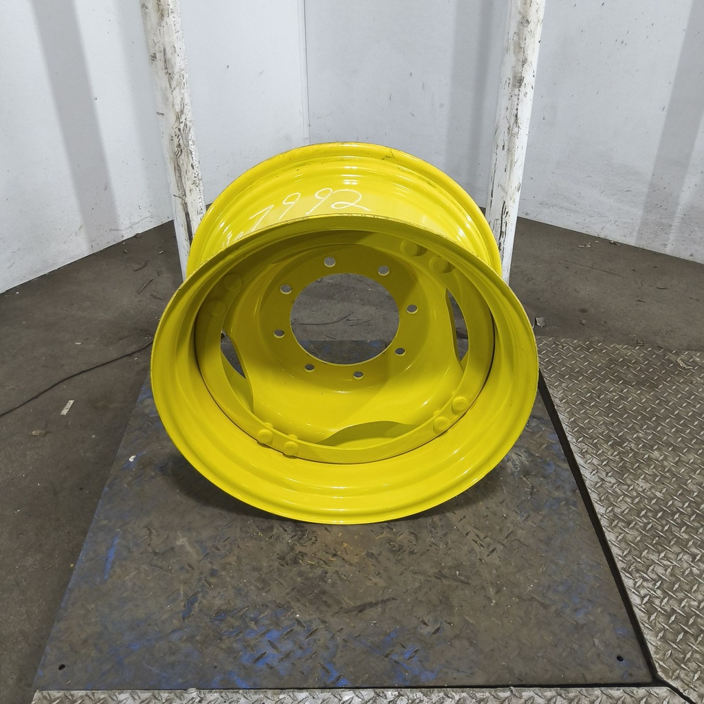 12"W x 24"D, John Deere Yellow 8-Hole Stub Disc (groups of 2 bolts) , -1.69" Offset