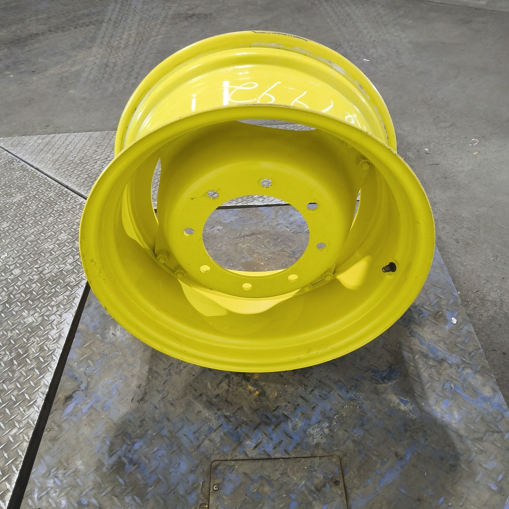 12"W x 24"D, John Deere Yellow 8-Hole Stub Disc (groups of 2 bolts) , -1.69" Offset