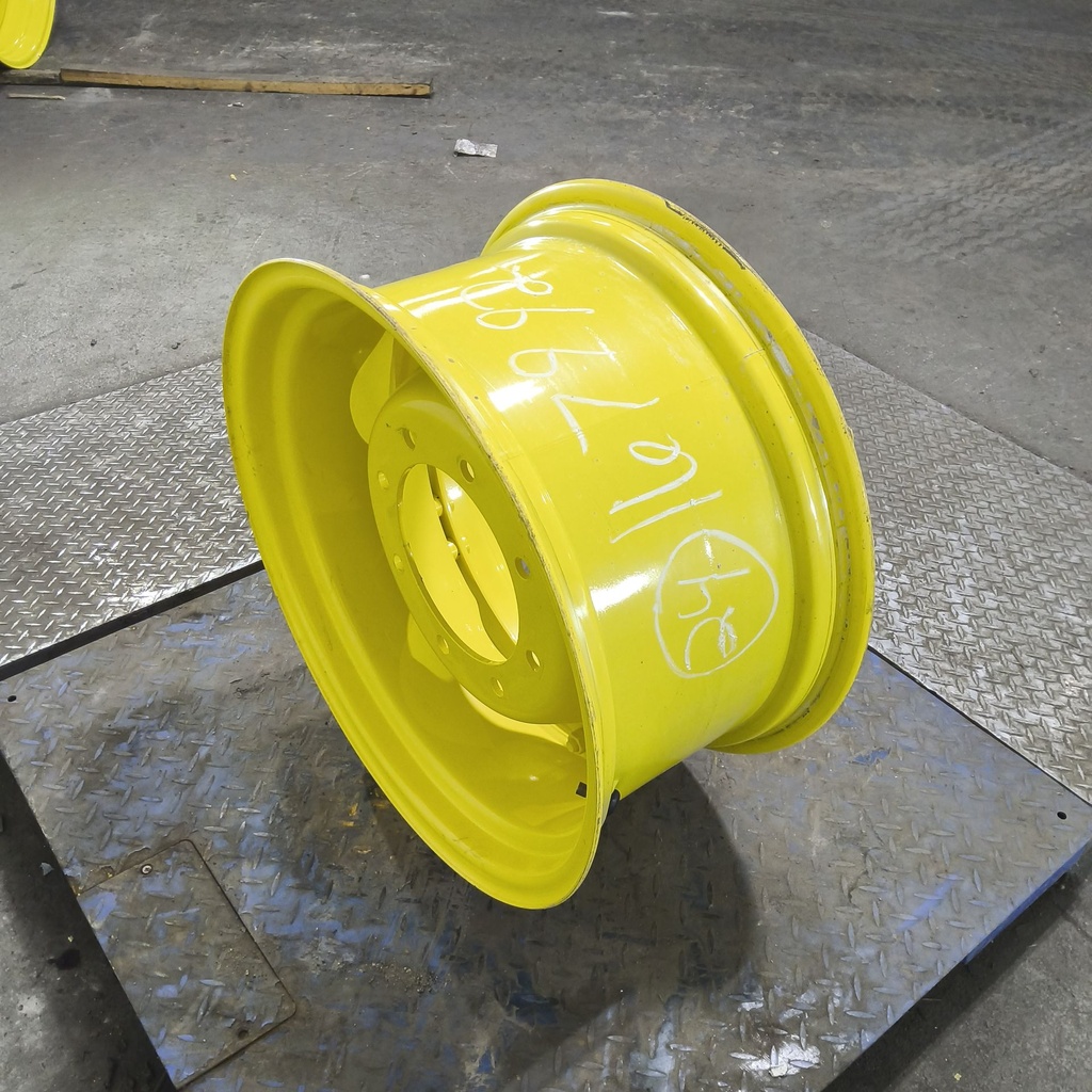 12"W x 24"D, John Deere Yellow 8-Hole Stub Disc (groups of 2 bolts) , -1.69" Offset