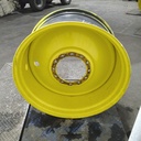 18"W x 38"D, John Deere Yellow 12-Hole Formed Plate Sprayer , -3.38" Offset