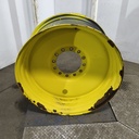 18"W x 38"D, John Deere Yellow 12-Hole Formed Plate Sprayer , -3.38" Offset