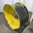 18"W x 38"D, John Deere Yellow 12-Hole Formed Plate Sprayer , -3.38" Offset