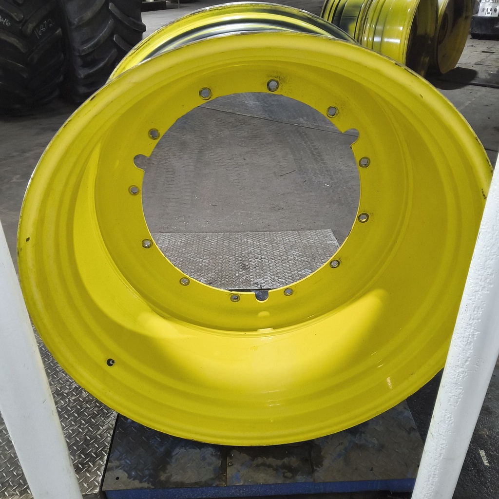 28"W x 46"D, John Deere Yellow 12-Hole Stub Disc , -6" Offset