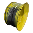 20"W x 42"D, John Deere Yellow 12-Hole Formed Plate Sprayer , -4" Offset