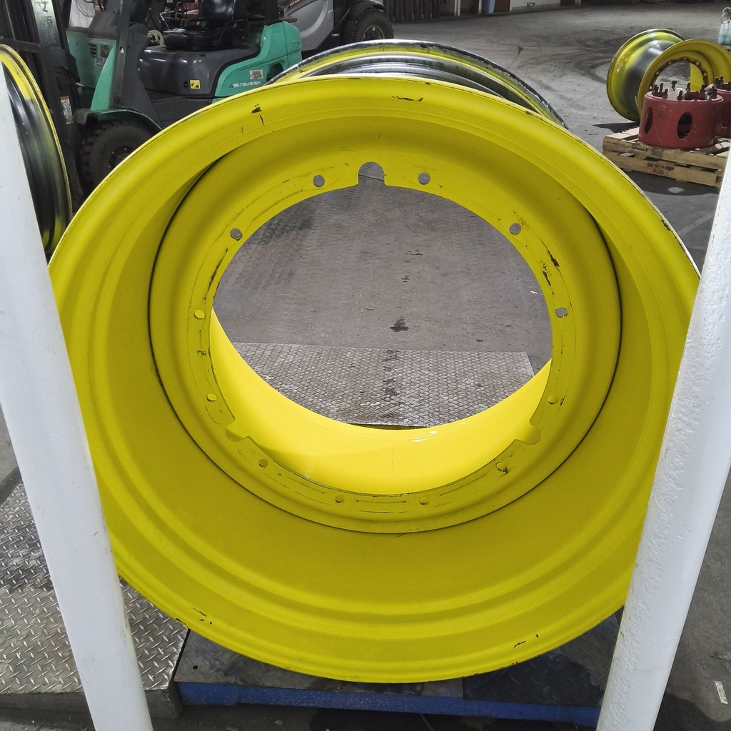 38"W x 46"D, John Deere Yellow 12-Hole Stub Disc , -6.12" Offset
