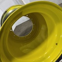 36"W x 32"D, John Deere Yellow 12-Hole Formed Plate , -9.62" Offset