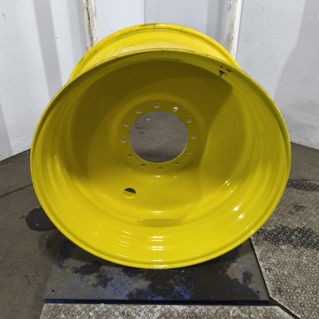 20"W x 38"D, John Deere Yellow 12-Hole Formed Plate Sprayer , -4.5" Offset