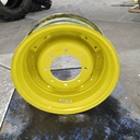 10"W x 24"D, John Deere Yellow 8-Hole Waffle Wheel (Groups of 2 Bolts)