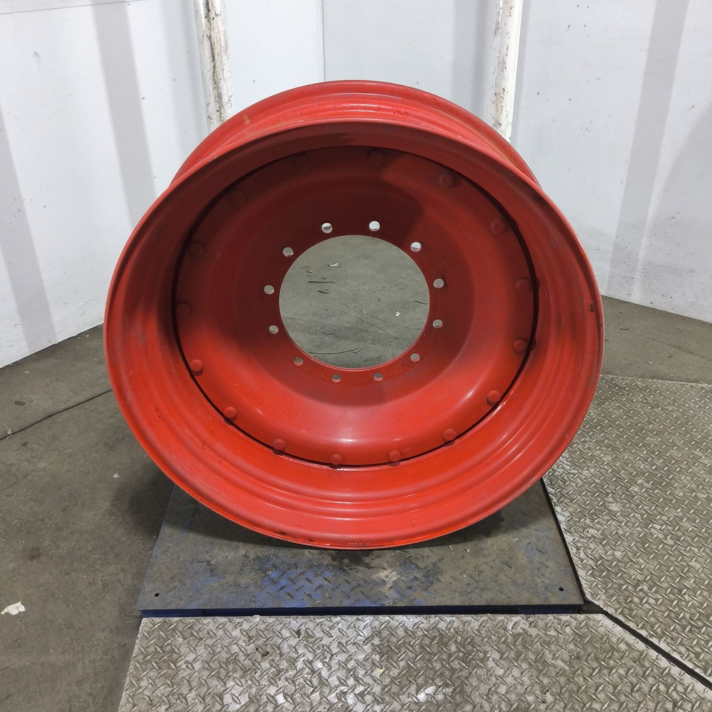 13"W x 38"D, Fendt/Agco Red 16-Hole Stub Disc , 1.88" Offset