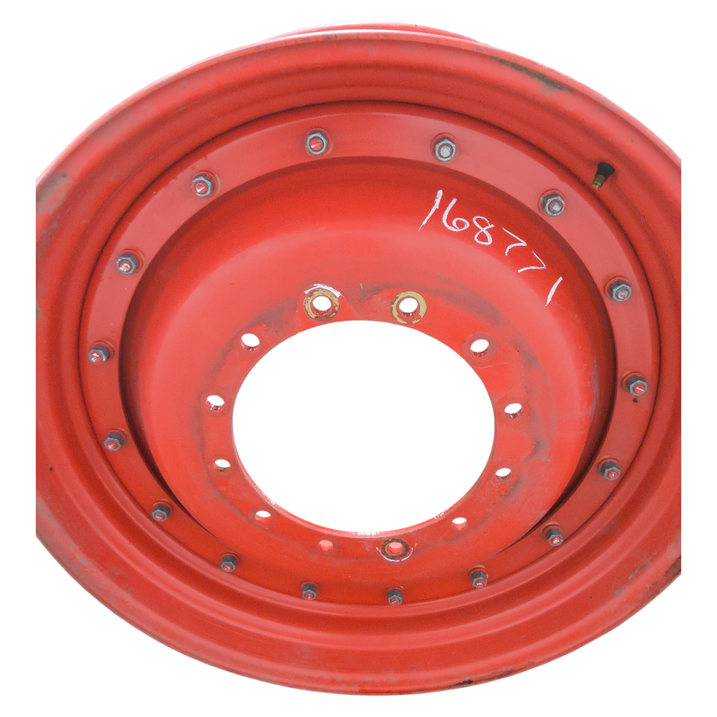 12-Hole Stub Disc Center for 38"-54" Rim, Fendt/Agco Red