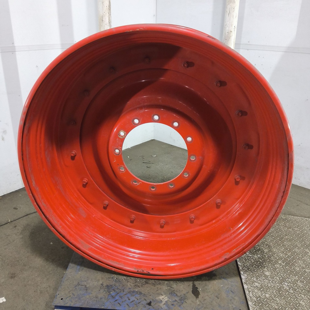 15"W x 50"D, Fendt/Agco Red 16-Hole Stub Disc , 3.25" Offset