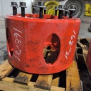 10 to 12-Hole 13.5"L FWD Spacer, Fendt/Agco Red