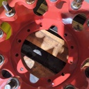 12 to 12-Hole 13.5"L FWD Spacer, Fendt/Agco Red