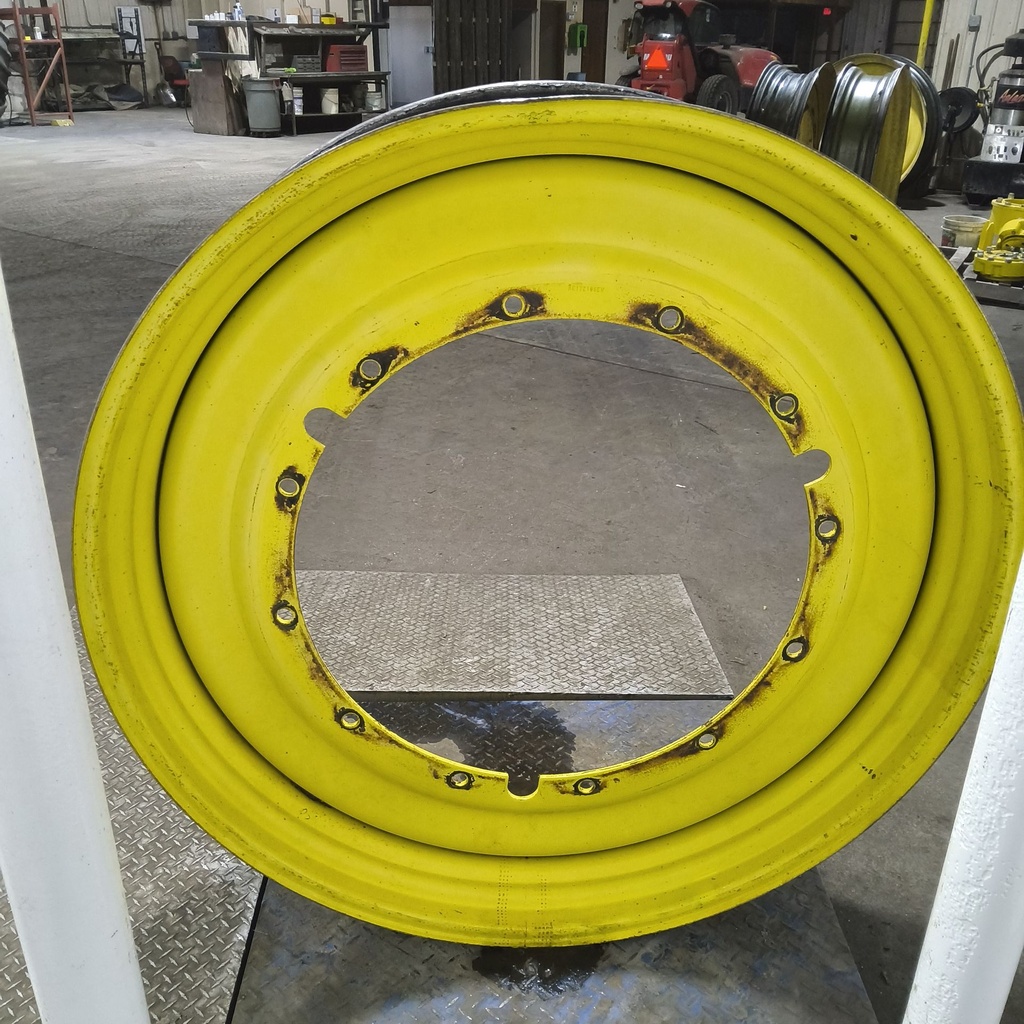 12"W x 50"D, John Deere Yellow 12-Hole Stub Disc , -2.88" Offset