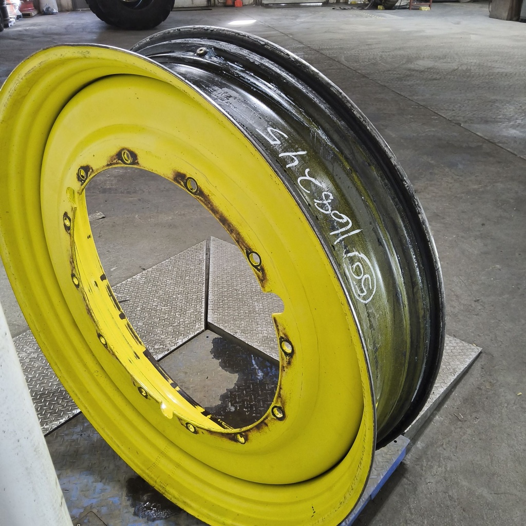 12"W x 50"D, John Deere Yellow 12-Hole Stub Disc , -2.88" Offset