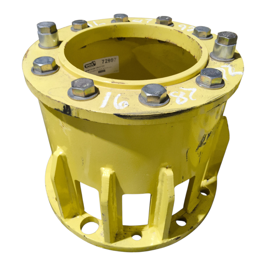 12 to 10-Hole 13.5"L Sprayer Extension, John Deere Yellow