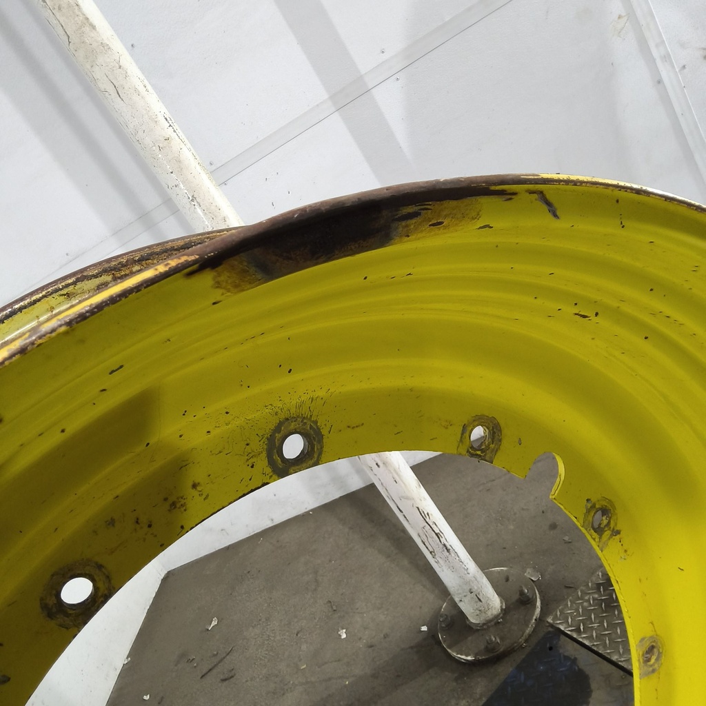 13"W x 46"D, John Deere Yellow 12-Hole Stub Disc , -3.13" Offset