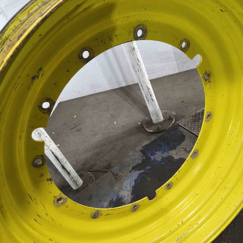 13"W x 46"D, John Deere Yellow 12-Hole Stub Disc , -3.13" Offset