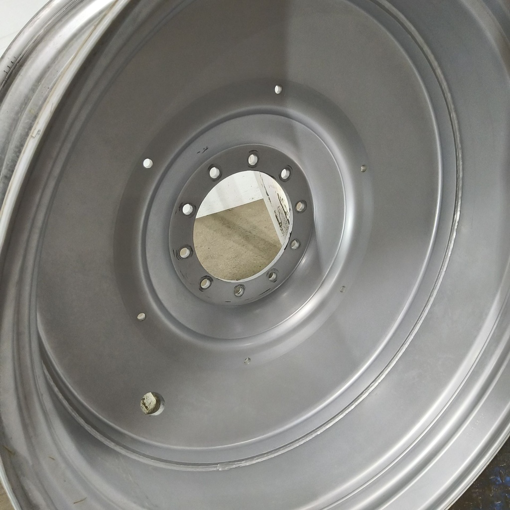 20"W x 46"D, Case IH Silver Mist 10-Hole Formed Plate , -9.62" Offset