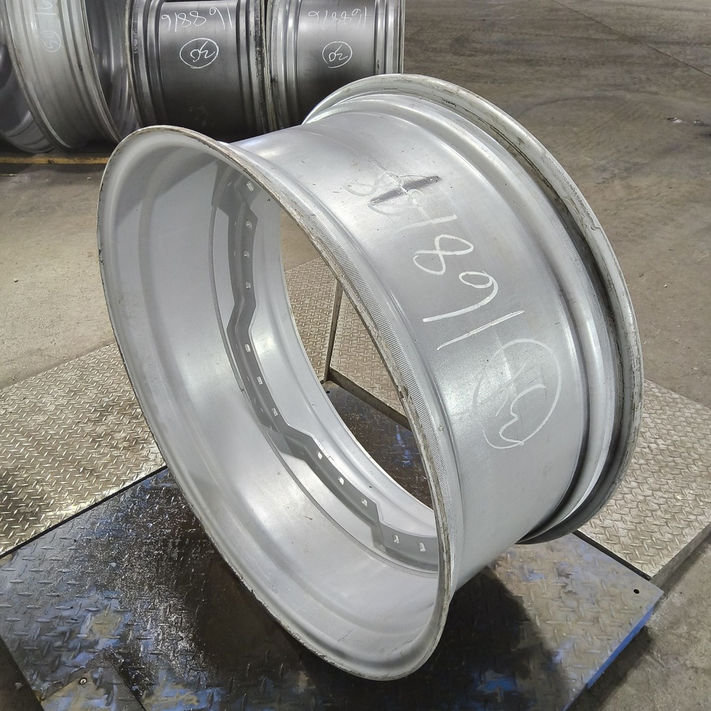 15"W x 34"D, Case IH Silver Mist 12-Hole Waffle Wheel (Groups of 3 bolts)