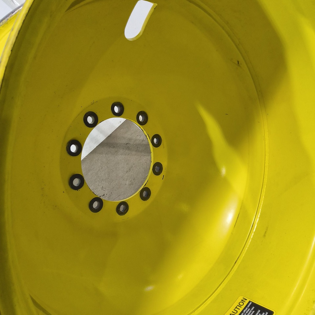 16"W x 38"D, John Deere Yellow 10-Hole Dolly Dual , -13.38" Offset