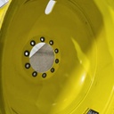 16"W x 38"D, John Deere Yellow 10-Hole Dolly Dual , -13.38" Offset