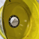 16"W x 38"D, John Deere Yellow 10-Hole Dolly Dual , -15" Offset