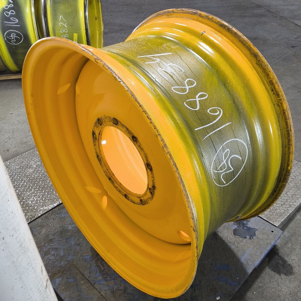 20"W x 38"D, Hagie Orange 10-Hole Formed Plate Sprayer , -5.19" Offset