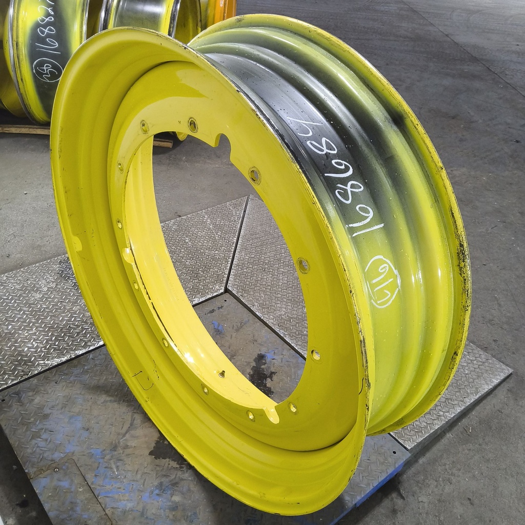 13"W x 46"D, John Deere Yellow 12-Hole Stub Disc , -3.06" Offset