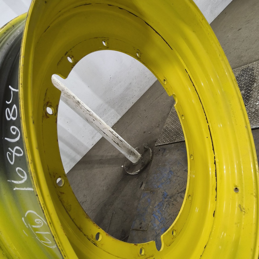 13"W x 46"D, John Deere Yellow 12-Hole Stub Disc , -3.06" Offset