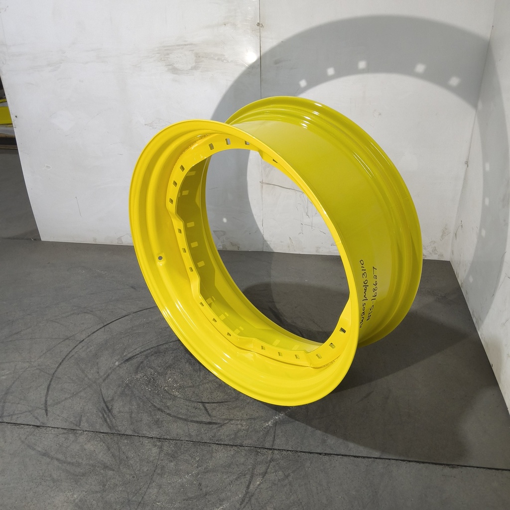 13"W x 34"D, John Deere Yellow 12-Hole Waffle Wheel (Groups of 3 bolts)
