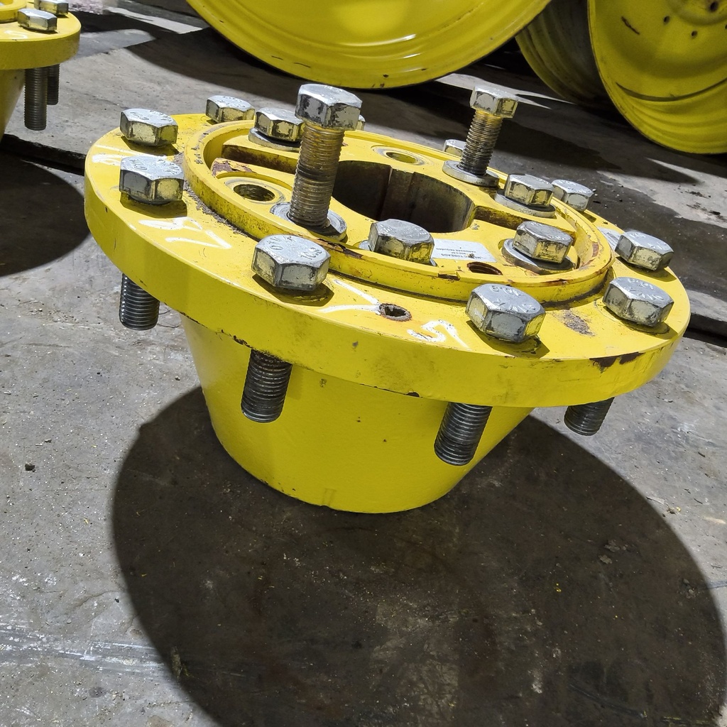 10-Hole Wedg-Lok Style, 3.94" (100mm) axle, John Deere Yellow