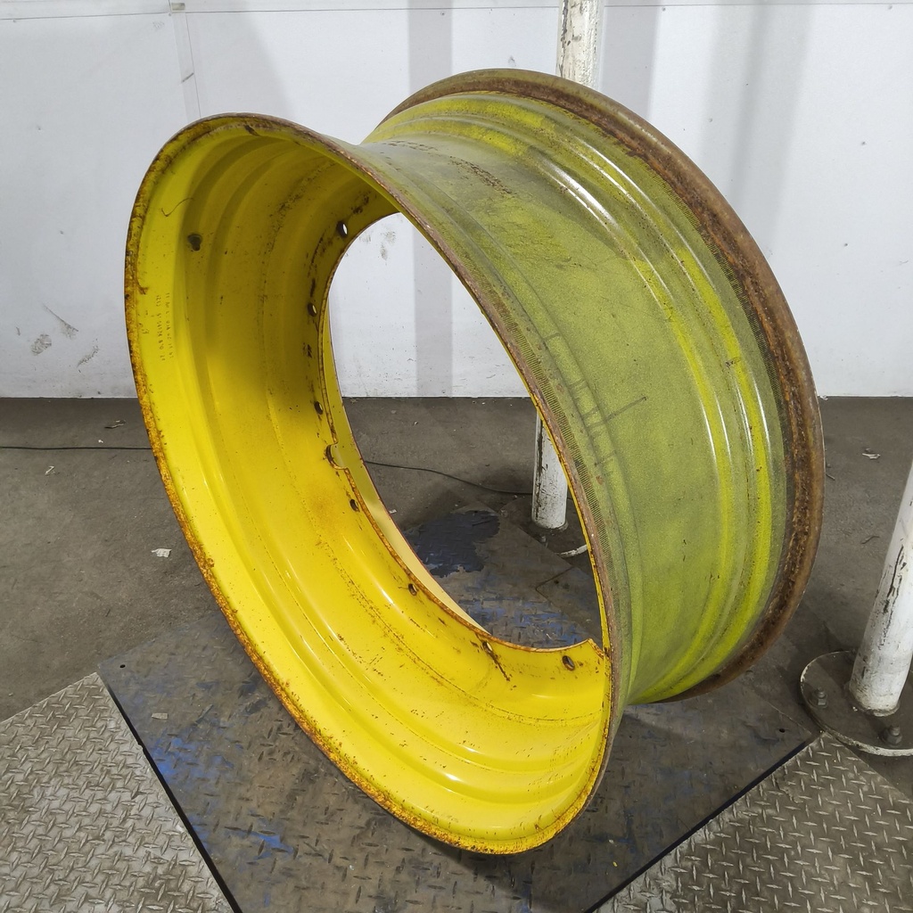 16"W x 42"D, John Deere Yellow 12-Hole Stub Disc , -3.12" Offset