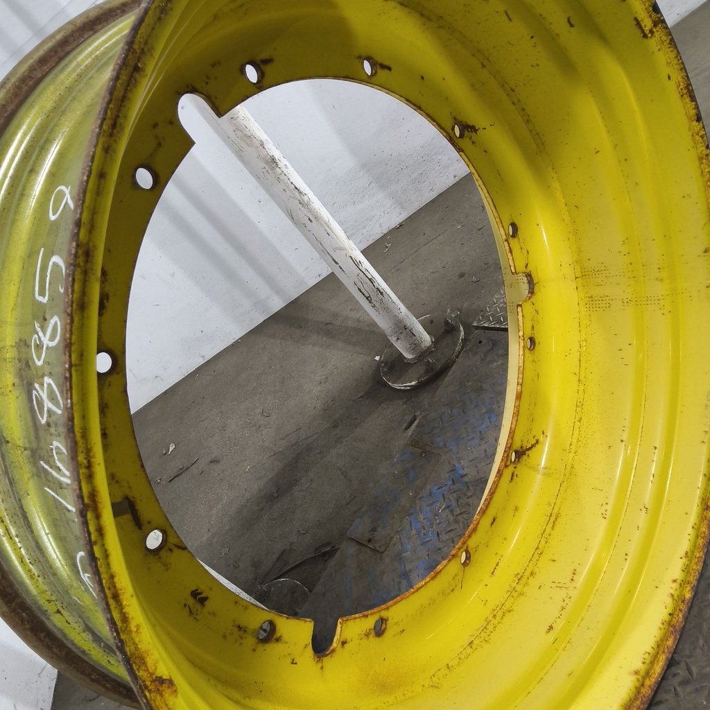 16"W x 42"D, John Deere Yellow 12-Hole Stub Disc , -3.12" Offset