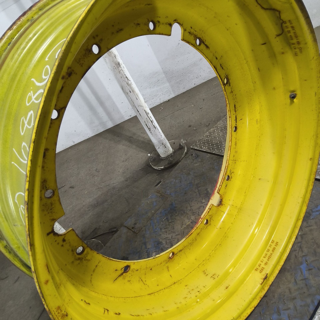 16"W x 42"D, John Deere Yellow 12-Hole Stub Disc , -3.25" Offset