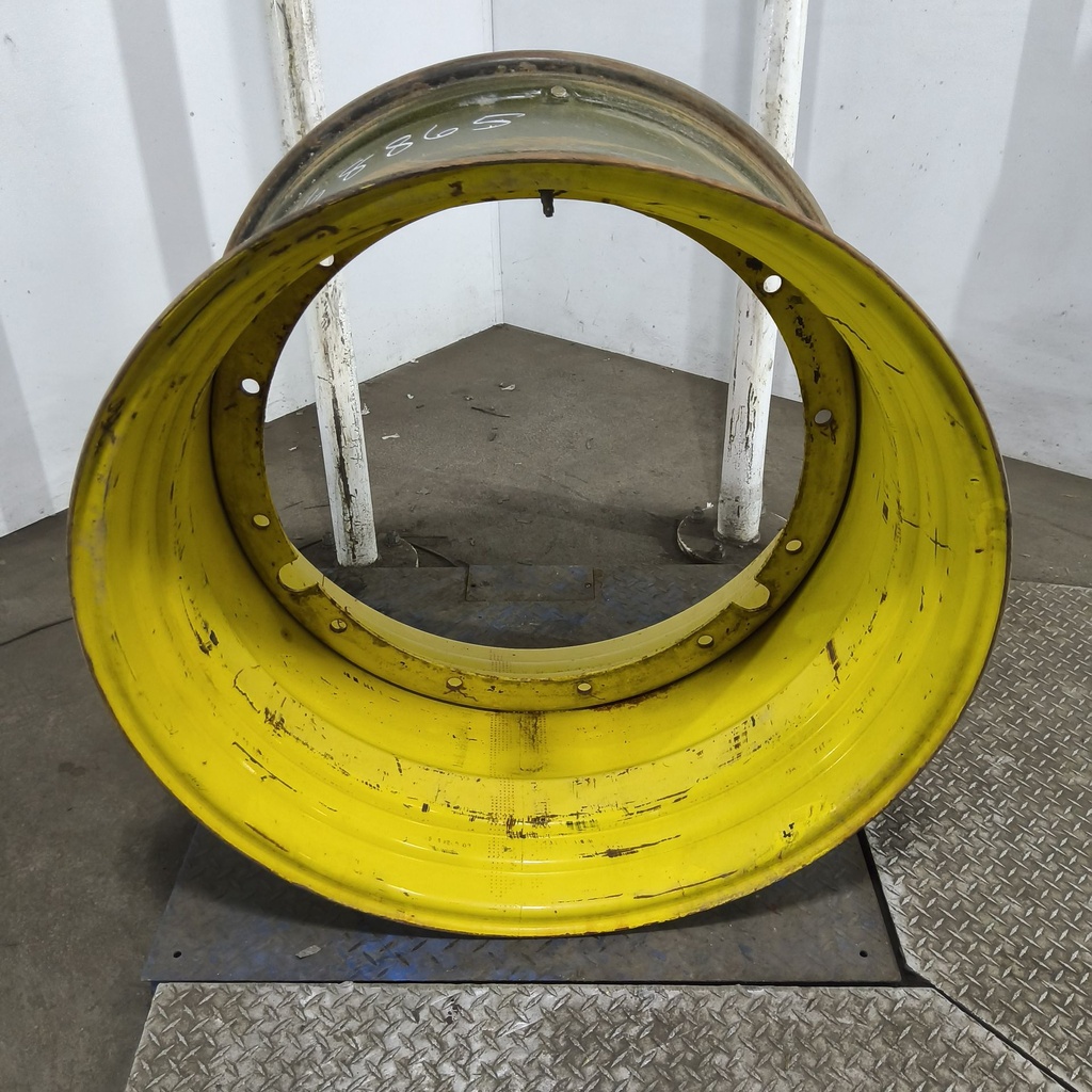 23"W x 38"D, John Deere Yellow 12-Hole Stub Disc , -3.38" Offset