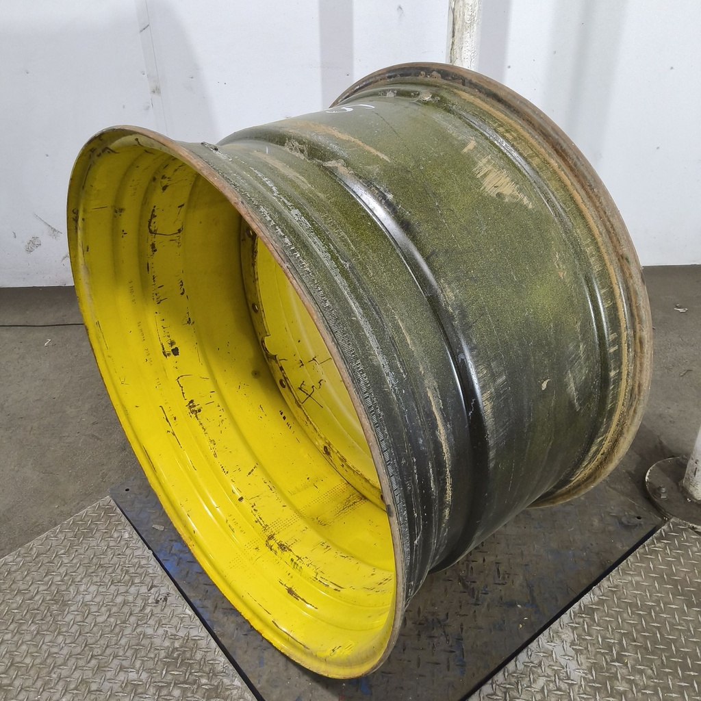 23"W x 38"D, John Deere Yellow 12-Hole Stub Disc , -3.38" Offset