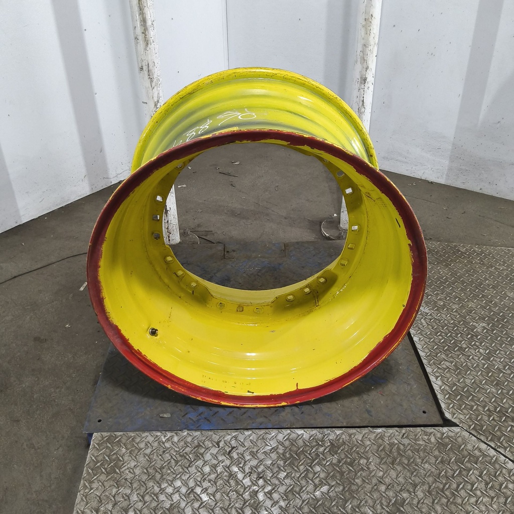 20"W x 30"D, John Deere Yellow 12-Hole Waffle Wheel (Groups of 3 bolts)