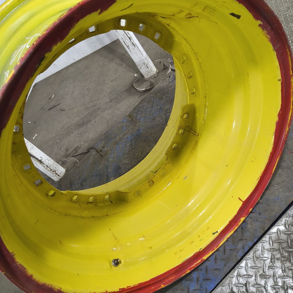 20"W x 30"D, John Deere Yellow 12-Hole Waffle Wheel (Groups of 3 bolts)