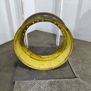 15"W x 34"D, John Deere Yellow 12-Hole Waffle Wheel (Groups of 3 bolts)
