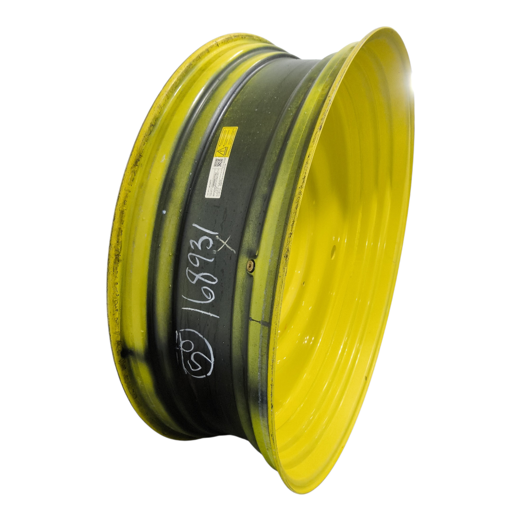 15"W x 50"D, John Deere Yellow 10-Hole Formed Plate , -6.75" Offset