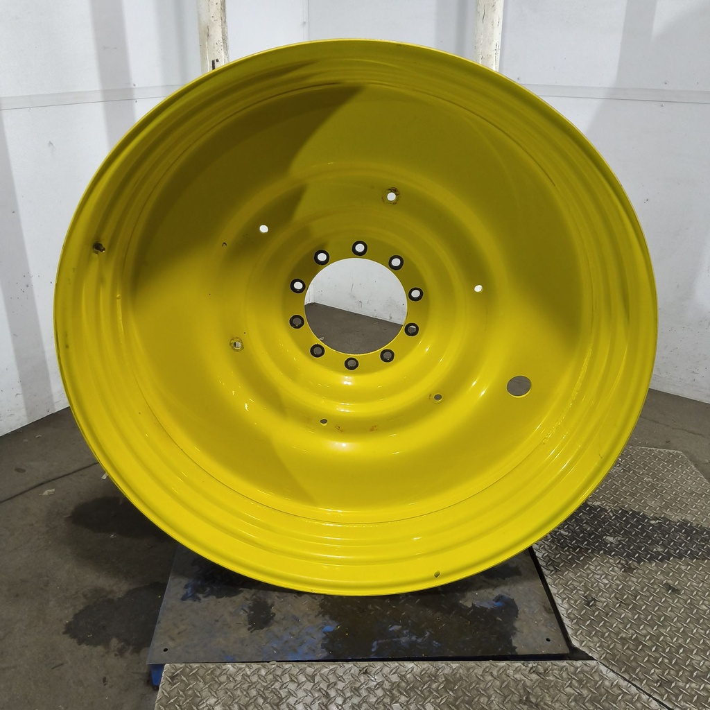 15"W x 50"D, John Deere Yellow 10-Hole Formed Plate , -6.75" Offset